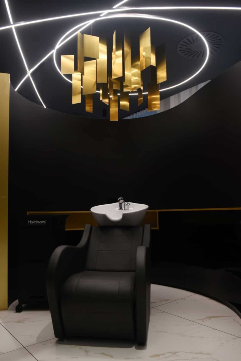 Hairdressing chair in the new Flagship Store in Prague